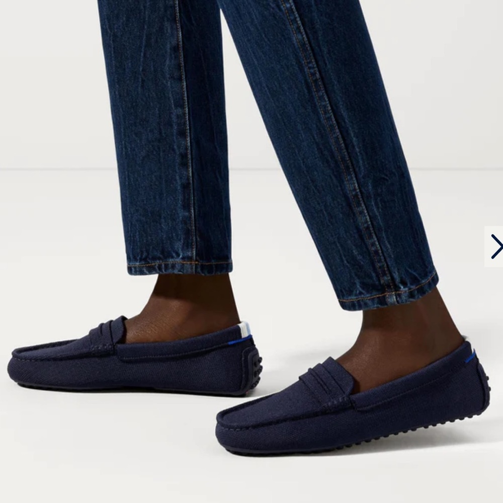 BRAND NEW, Never worn Rothy’s The Driver in Navy Sapphire size 12